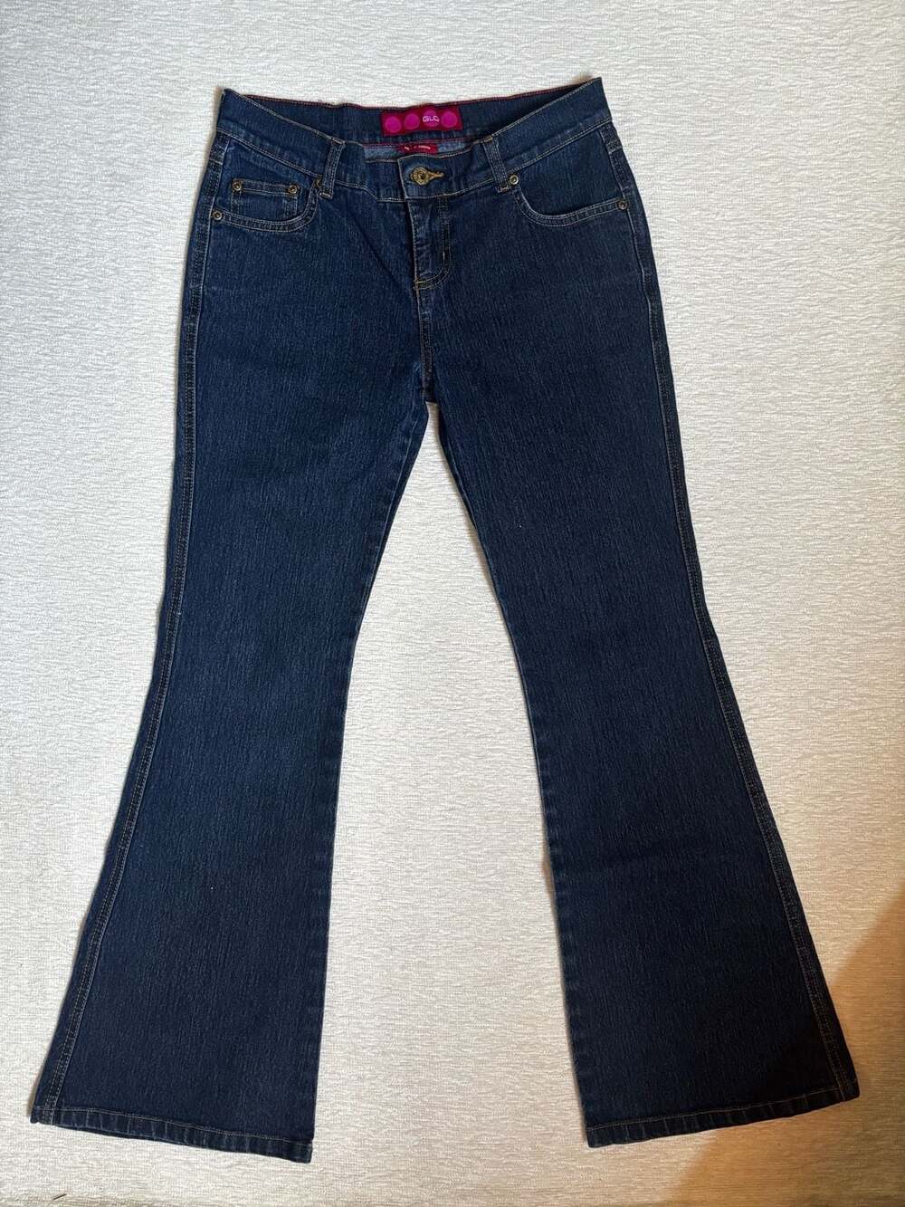 GLC Jeans Women's Dark Wash Flare Leg Denim Jeans